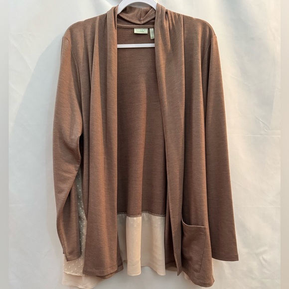 LOGO Lounge Open Front Cardigan L - Picture 1 of 6